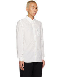 Fred Perry White M4695 Shirt