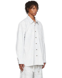 Dries Van Noten White Nylon Shirt