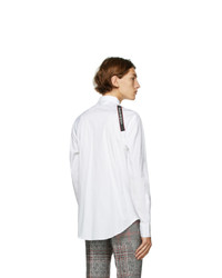 Alexander McQueen White Organic Cotton Harness Shirt