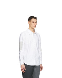 Thom Browne White Oxford Elbow Patch Shirt