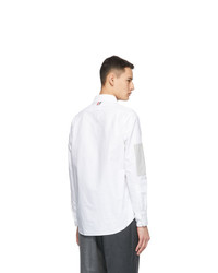 Thom Browne White Oxford Elbow Patch Shirt
