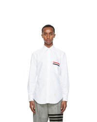 Thom Browne White Oxford Gros Pocket Shirt