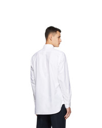 Drakes White Oxford Regular Fit Shirt