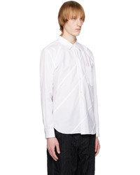 Comme des Garcons Homme Deux White Paneled Shirt