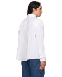 Edward Cuming White Patched Stacked Polo