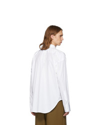 Marni White Pinstripe Shirt