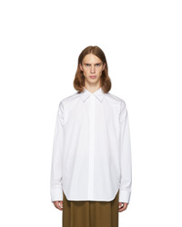 Marni White Pinstripe Shirt
