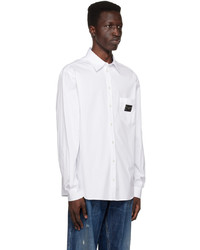 Dolce & Gabbana White Plaque Shirt