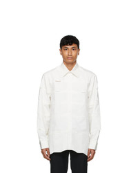 Cornerstone White Poplin Cutout Shirt