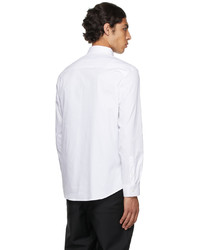 Burberry White Poplin Monogram Motif Shirt