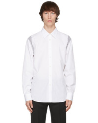Alexander McQueen White Poplin Paneled Shirt
