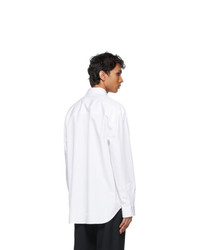 Jil Sander White Poplin Pin Shirt