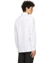 Fendi White Poplin Trompe Loeil Shirt