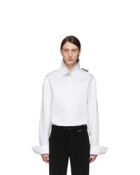 Balenciaga White Pulled Shirt