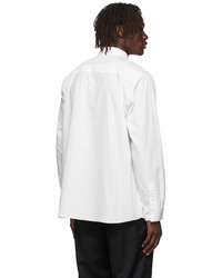 C2h4 White Raw Edge Shirt