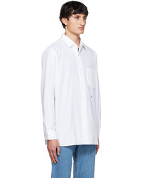 Nanamica White Regular Collar Wind Shirt