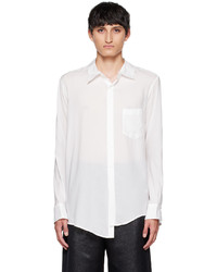 Sulvam White Screwed Sleeve Shirt