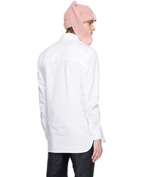 Charles Jeffrey Loverboy White Shirred Shirt