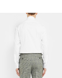 Tom Ford White Slim Fit Pinned Collar Cotton Shirt