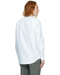 Thom Browne White Spread Collar Shirt