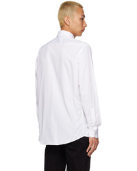 Zegna White Spread Collar Shirt