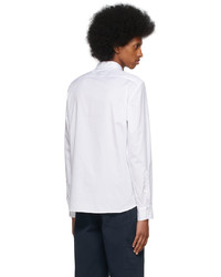 Brunello Cucinelli White Stand Collar Shirt