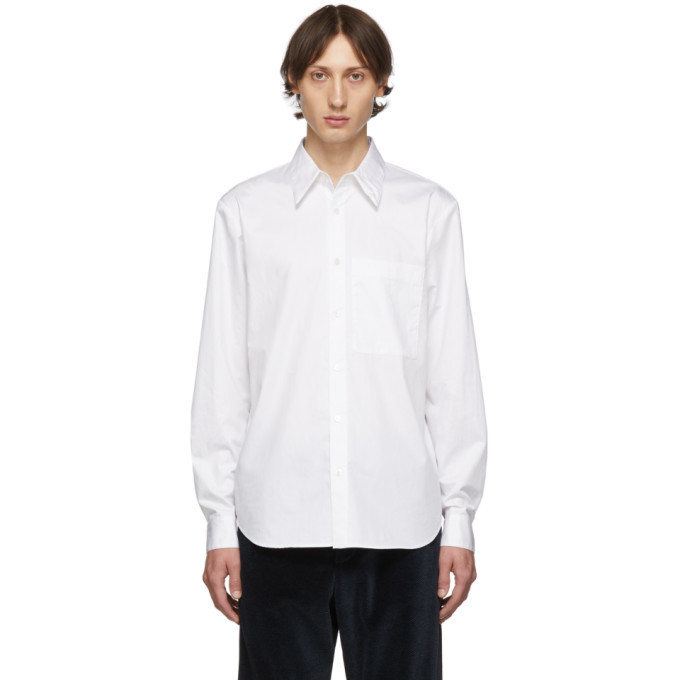 Tibi White Tech Shirt, $249 | SSENSE | Lookastic