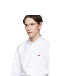 MAISON KITSUNÉ White Tricolor Fox Shirt
