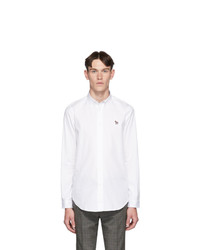 Ps By Paul Smith White Zebra Tailored Fit Shirt