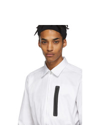 Random Identities White Zip Up Shirt
