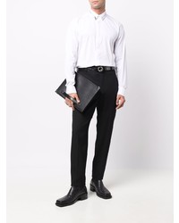 Les Hommes Zip Detail Long Sleeve Shirt