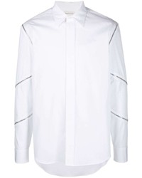 Alexander McQueen Zip Detail Long Sleeve Shirt