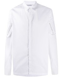 Neil Barrett Zipped Sleeve Pockets Buttoned Shirt