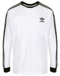 adidas 3 Stripe Long Sleeve T Shirt