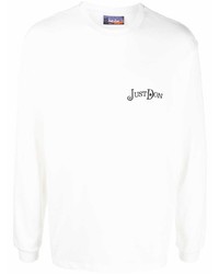 Just Don Authorized Dealer Embroidered Long Sleeve T Shirt
