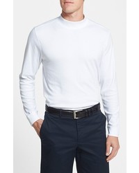 Cutter & Buck Belfair Long Sleeve Mock Neck Pima Cotton T Shirt