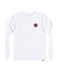 Quiksilver Circle Game Long Sleeve Graphic Tee In White At Nordstrom