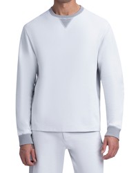 Bugatchi Comfort Long Sleeve T Shirt In Chalk At Nordstrom