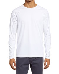 Rhone Crew Neck Long Sleeve T Shirt In Bright White At Nordstrom