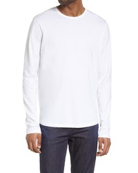 LIVE LIVE Crewneck Long Sleeve Top In Whiteout At Nordstrom
