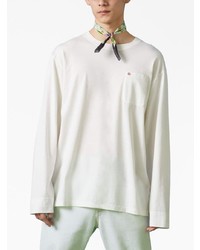 Gucci Double G Long Sleeved Cotton T Shirt