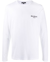 Balmain Embroidered Logo T Shirt