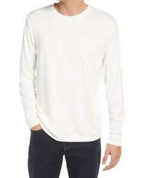 Theory Essential Anemone Long Sleeve T Shirt In Ivory At Nordstrom