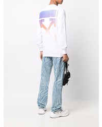 Off-White Gradient Arrows Motif Longsleeved T Shirt