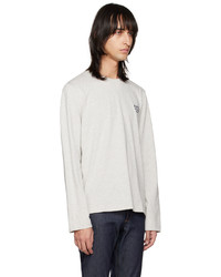 A.P.C. Gray Oliver Long Sleeve T Shirt