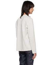 A.P.C. Gray Oliver Long Sleeve T Shirt