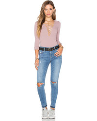 Free People Lace Up Top