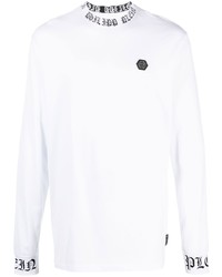 Philipp Plein Logo Patch Long Sleeved T Shirt