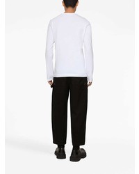 Dolce & Gabbana Logo Plaque Long Sleeve T Shirt