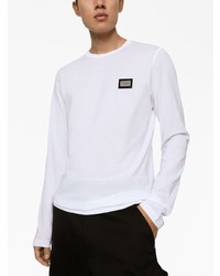 Dolce & Gabbana Logo Plaque Long Sleeve T Shirt